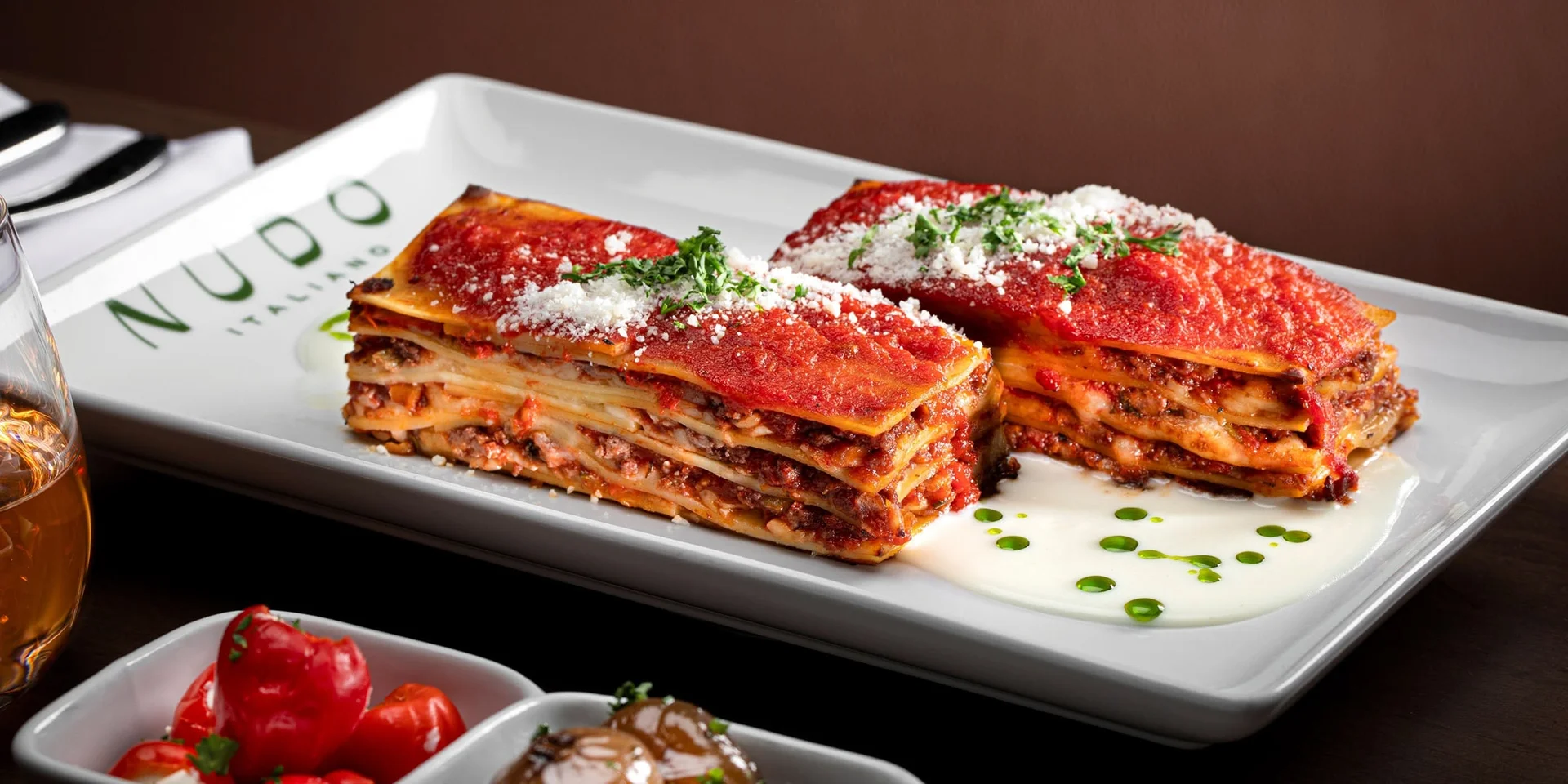 House-made lasagna at Nudo Italiano