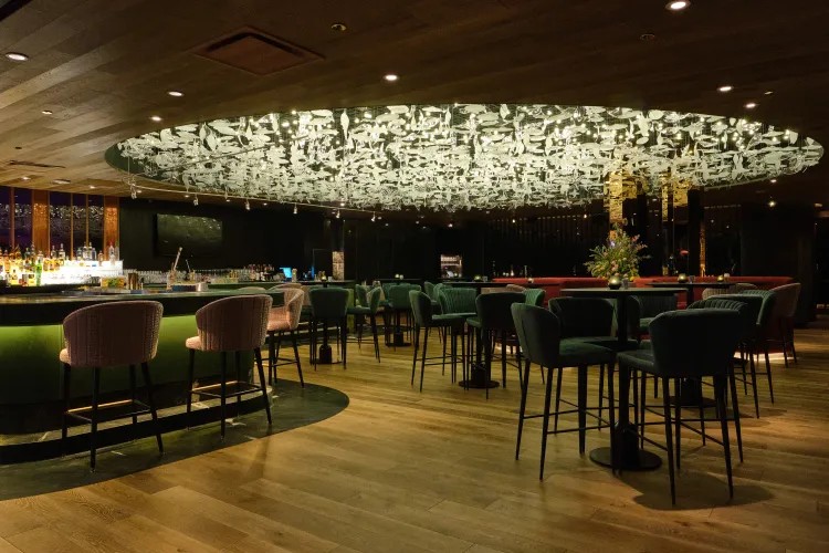 ONE Steakhouse bar and dining room at Virgin Hotels Las Vegas